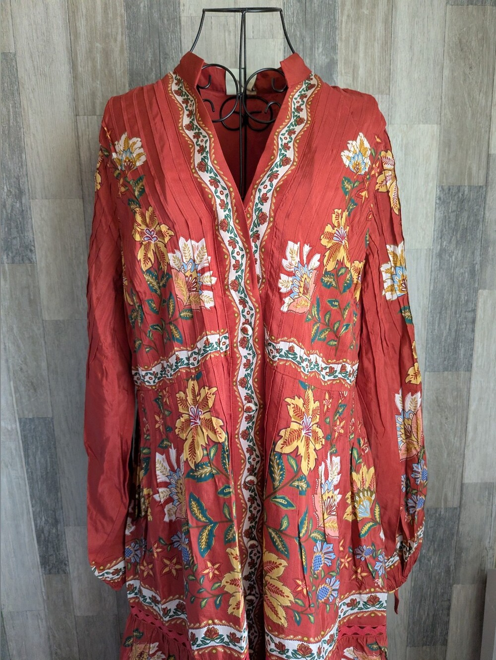 Farm Rio Garden Delight Midi Dress NWT - Picture 11 of 16